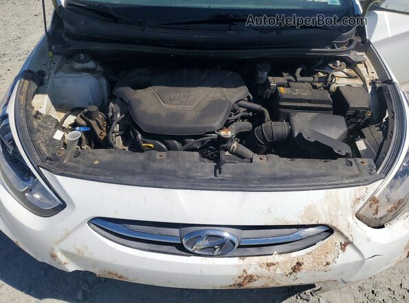 KMHCT5AE1HU353004 2017 HYUNDAI ACCENT Белый Вид задней части салона