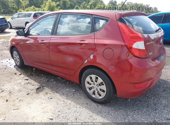 KMHCT5AE1HU362947 2017 HYUNDAI ACCENT Red უკანა მარცხენა