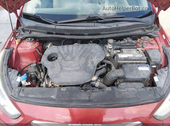 KMHCT5AE1HU362947 2017 HYUNDAI ACCENT Red უკანა ხედი