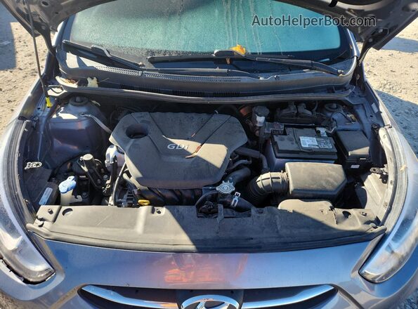 KMHCT5AE2GU255484 2016 HYUNDAI ACCENT Gray Սալոնի հետևի տեսք