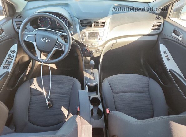 KMHCT5AE2GU255484 2016 HYUNDAI ACCENT Gray Առջևի վահանակի տեսք