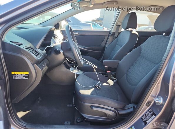 KMHCT5AE2GU255484 2016 HYUNDAI ACCENT Gray Սալոնի դիմացի տեսք