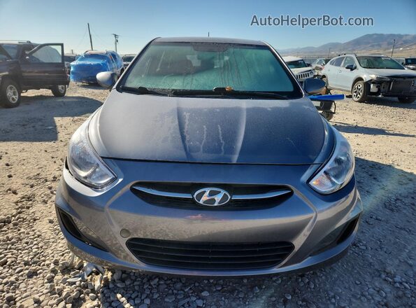 KMHCT5AE2GU255484 2016 HYUNDAI ACCENT Gray Դիմացի տեսք