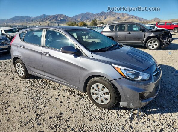 KMHCT5AE2GU255484 2016 HYUNDAI ACCENT Gray Առջևի աջ