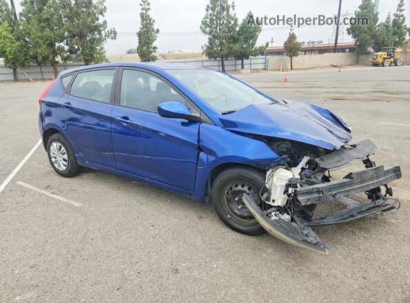 KMHCT5AE2GU261026 2016 HYUNDAI ACCENT Blue Delantero derecho