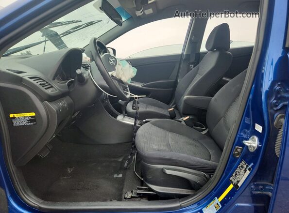 KMHCT5AE2GU261026 2016 HYUNDAI ACCENT Blue Vista interior delantera