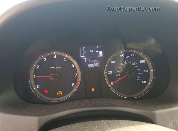 KMHCT5AE2HU313031 2017 HYUNDAI ACCENT Blue Vista del cuadro de instrumentos