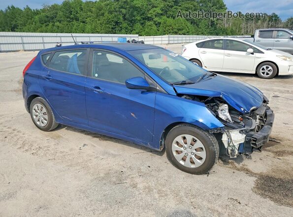 KMHCT5AE2HU313031 2017 HYUNDAI ACCENT Blue Delantero derecho