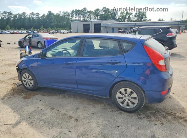 KMHCT5AE2HU313031 2017 HYUNDAI ACCENT Blue Trasero izquierdo
