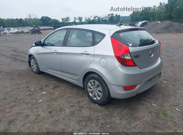 KMHCT5AE2HU335594 2017 HYUNDAI ACCENT Silver Задня ліва чверть