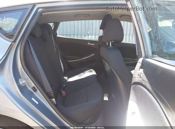 KMHCT5AE2HU355375 2017 HYUNDAI ACCENT Gray VIN კოდის სტიკერის ხედი