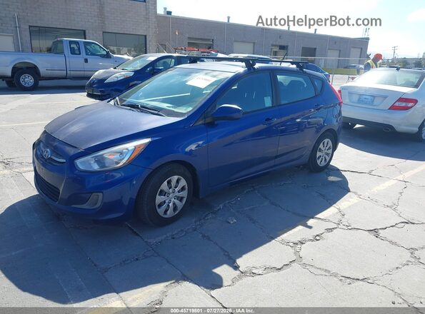 KMHCT5AE3HU331439 2017 HYUNDAI ACCENT Синий Передняя левая четверть