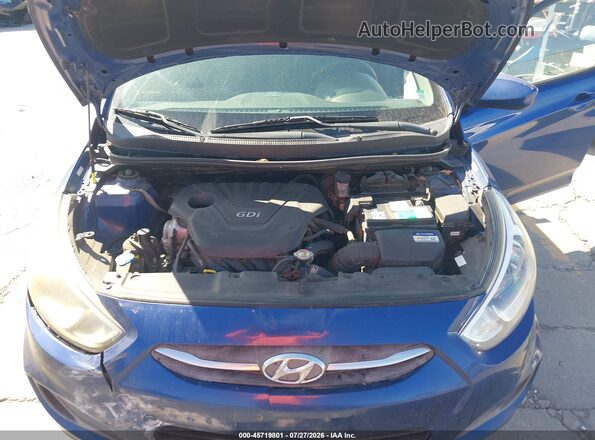 KMHCT5AE3HU331439 2017 HYUNDAI ACCENT Синий Вид сзади