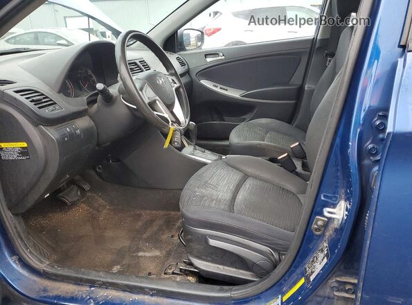 KMHCT5AE4GU255552 2016 HYUNDAI ACCENT Blue Front interior view