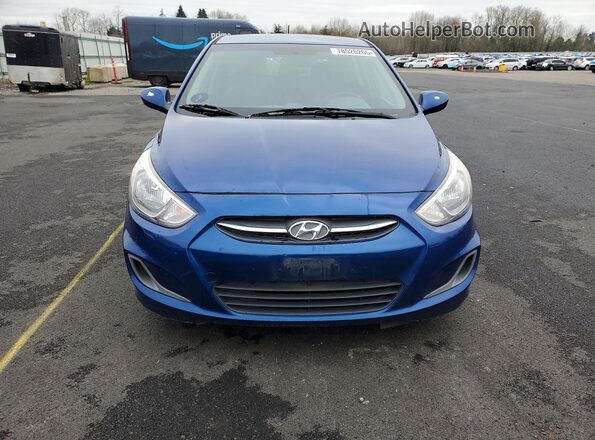KMHCT5AE4GU255552 2016 HYUNDAI ACCENT Blue Front view