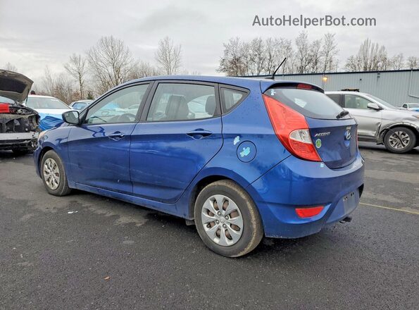 KMHCT5AE4GU255552 2016 HYUNDAI ACCENT Blue Rear left