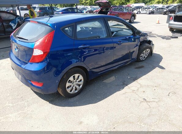 KMHCT5AE4GU262517 2016 HYUNDAI ACCENT Blue Задня права чверть