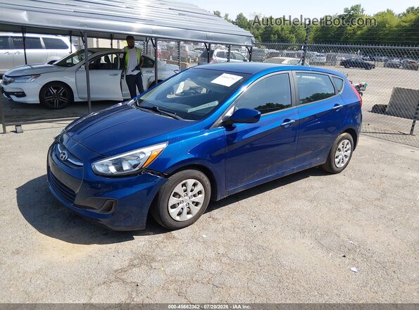 KMHCT5AE4GU262517 2016 HYUNDAI ACCENT Blue Передня ліва чверть