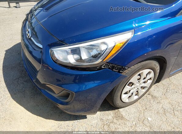 KMHCT5AE4GU262517 2016 HYUNDAI ACCENT Blue Вид спереду