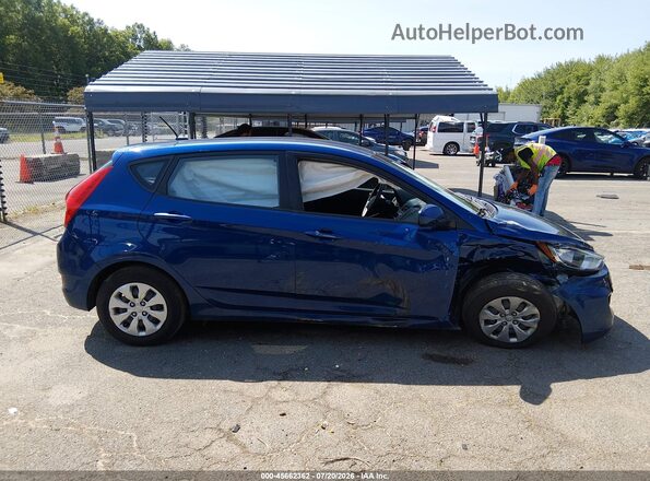 KMHCT5AE4GU262517 2016 HYUNDAI ACCENT Blue Вид задньої частини салону