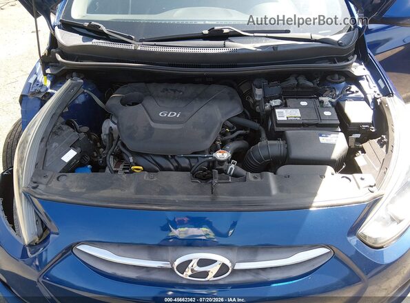 KMHCT5AE4GU262517 2016 HYUNDAI ACCENT Blue Вид ззаду
