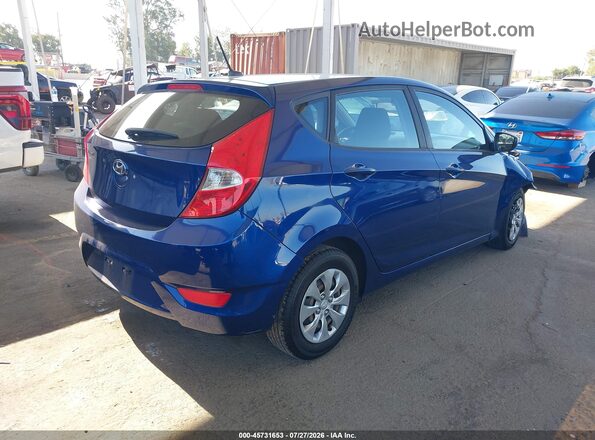 KMHCT5AE4HU315119 2017 HYUNDAI ACCENT Blue Trasero derecho