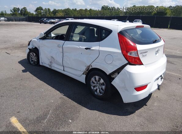 KMHCT5AE5HU336688 2017 HYUNDAI ACCENT White Tył lewy