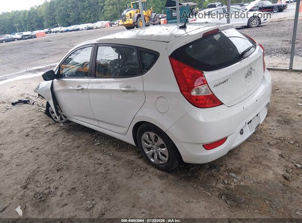KMHCT5AE6GU239143 2016 HYUNDAI ACCENT White Задня ліва чверть