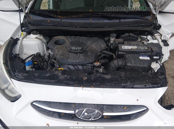 KMHCT5AE6GU239143 2016 HYUNDAI ACCENT White Вид ззаду