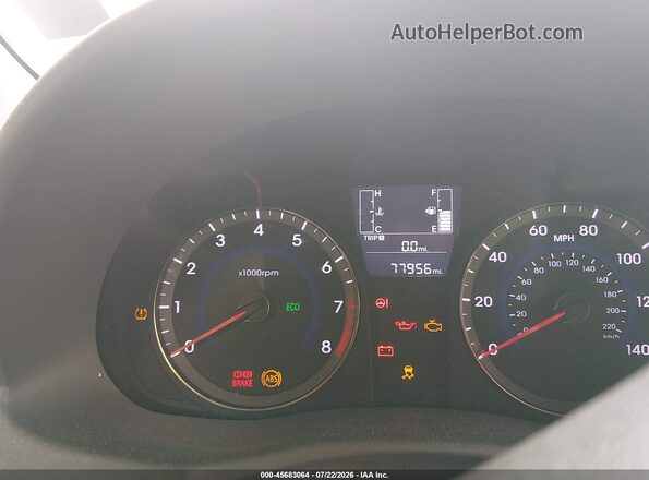 KMHCT5AE6GU239143 2016 HYUNDAI ACCENT White Вид задніх сидінь