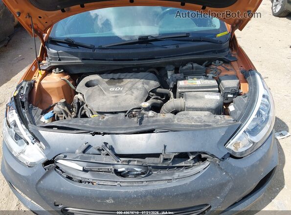 KMHCT5AE6GU244276 2016 HYUNDAI ACCENT Orange Rear view