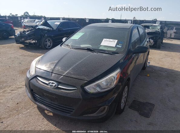 KMHCT5AE6HU301139 2017 HYUNDAI ACCENT Black Передня ліва чверть