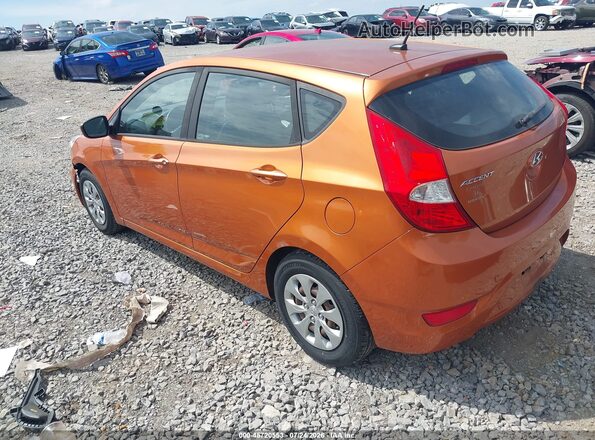 KMHCT5AE6HU326509 2017 HYUNDAI ACCENT Оранжевый Задняя левая четверть