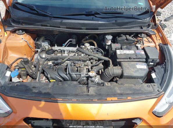 KMHCT5AE6HU326509 2017 HYUNDAI ACCENT Оранжевый Вид сзади