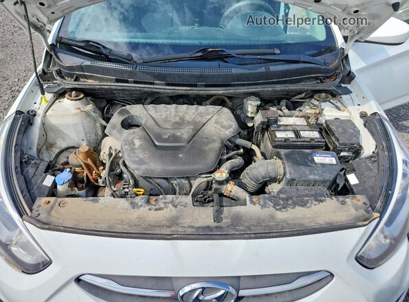 KMHCT5AE6HU335758 2017 HYUNDAI ACCENT White უკანა სალონის ხედი