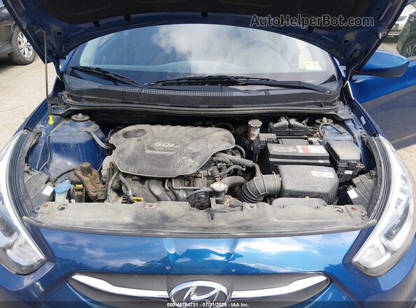 KMHCT5AE7GU244299 2016 HYUNDAI ACCENT Blue Հետևի տեսք