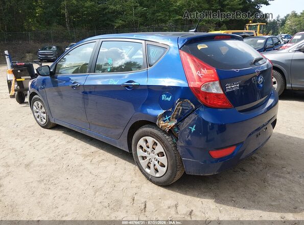 KMHCT5AE7GU244299 2016 HYUNDAI ACCENT Blue Հետևի ձախ