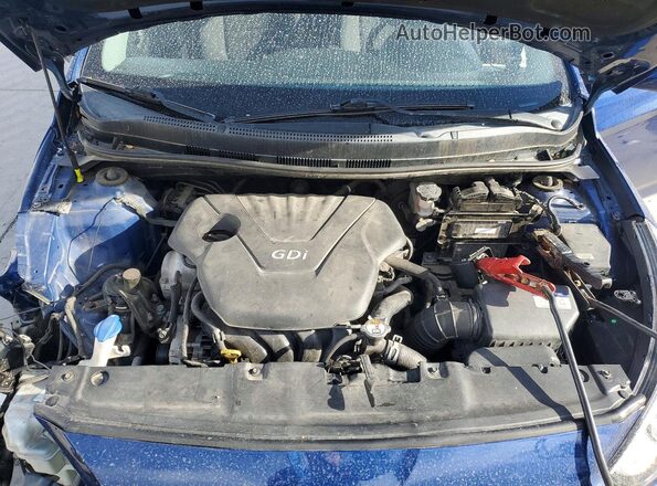 KMHCT5AE7GU280512 2016 HYUNDAI ACCENT Blue უკანა სალონის ხედი