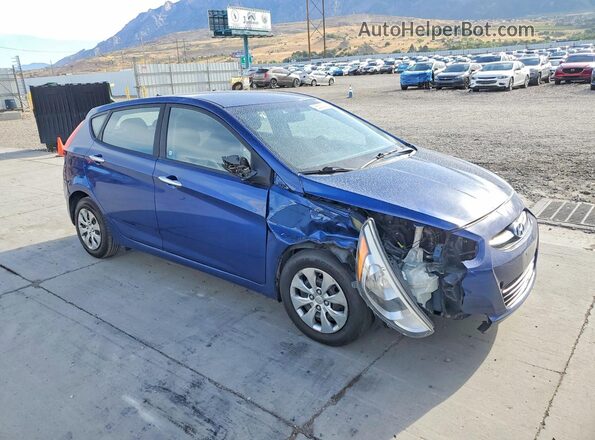 KMHCT5AE7GU280512 2016 HYUNDAI ACCENT Blue წინა მარჯვენა