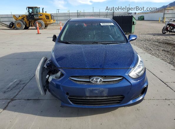 KMHCT5AE7GU280512 2016 HYUNDAI ACCENT Blue წინა ხედი