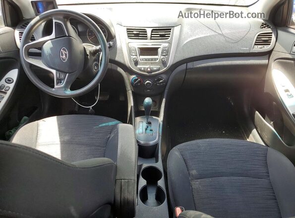 KMHCT5AE7GU280512 2016 HYUNDAI ACCENT Blue წინა პანელის ხედი