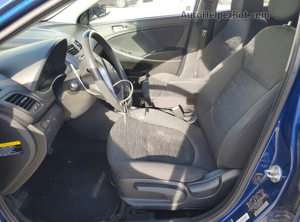 KMHCT5AE7GU280512 2016 HYUNDAI ACCENT Blue წინა სალონის ხედი