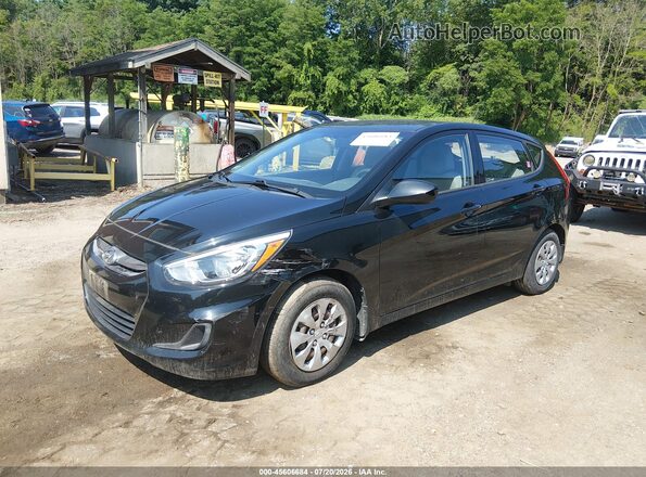 KMHCT5AE7GU290442 2016 HYUNDAI ACCENT Черный Передняя левая четверть