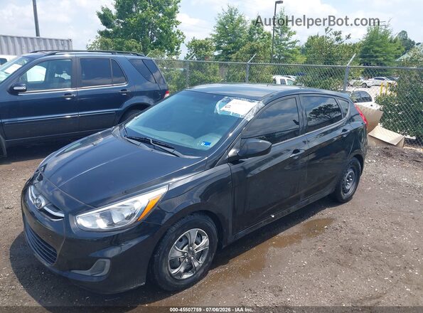 KMHCT5AE7HU336840 2017 HYUNDAI ACCENT Black Передня ліва чверть