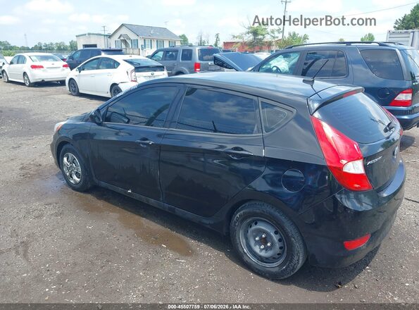 KMHCT5AE7HU336840 2017 HYUNDAI ACCENT Black Задня ліва чверть