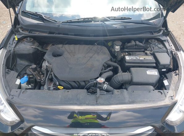 KMHCT5AE7HU336840 2017 HYUNDAI ACCENT Black Вид ззаду