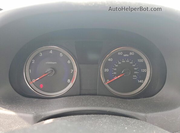 KMHCT5AE7HU351791 2017 HYUNDAI ACCENT White Вид щитка приладів