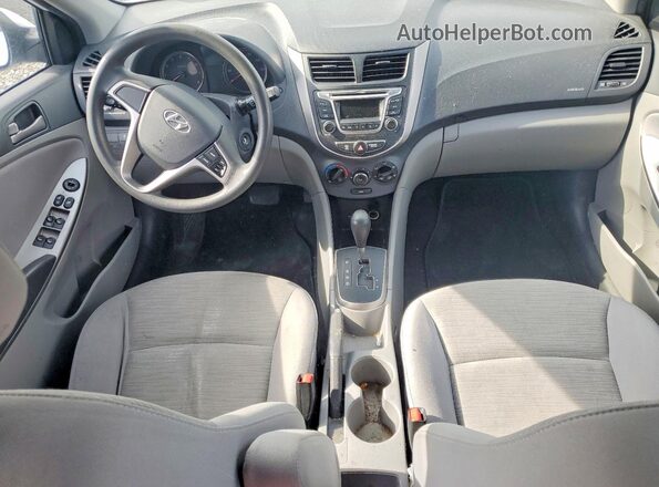 KMHCT5AE7HU351791 2017 HYUNDAI ACCENT White Вид панелі приладів