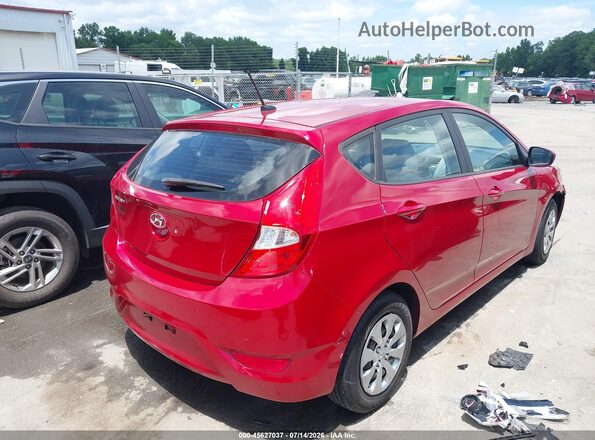 KMHCT5AE7HU357753 2017 HYUNDAI ACCENT Burgundy უკანა მარჯვენა