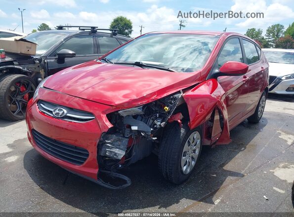 KMHCT5AE7HU357753 2017 HYUNDAI ACCENT Burgundy წინა მარცხენა ხედი სამი მეოთხედიდან